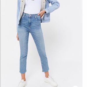 UO cropped High Rise girlfriend jeans